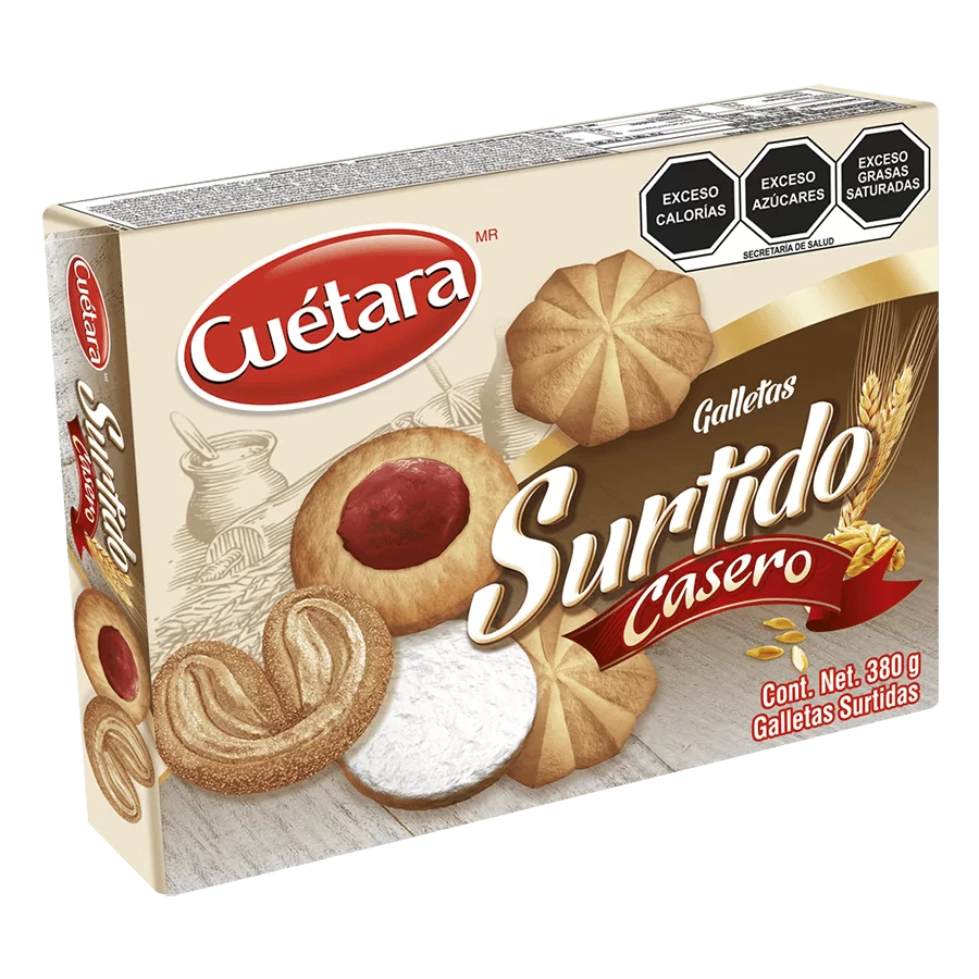 Cuetara surtido casero 12pzs/13.40oz