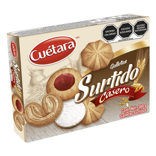 Cuetara surtido casero 12pzs/13.40oz